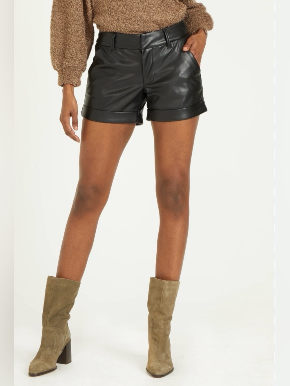 Dear John north Hampton vegan leather shorts size 28